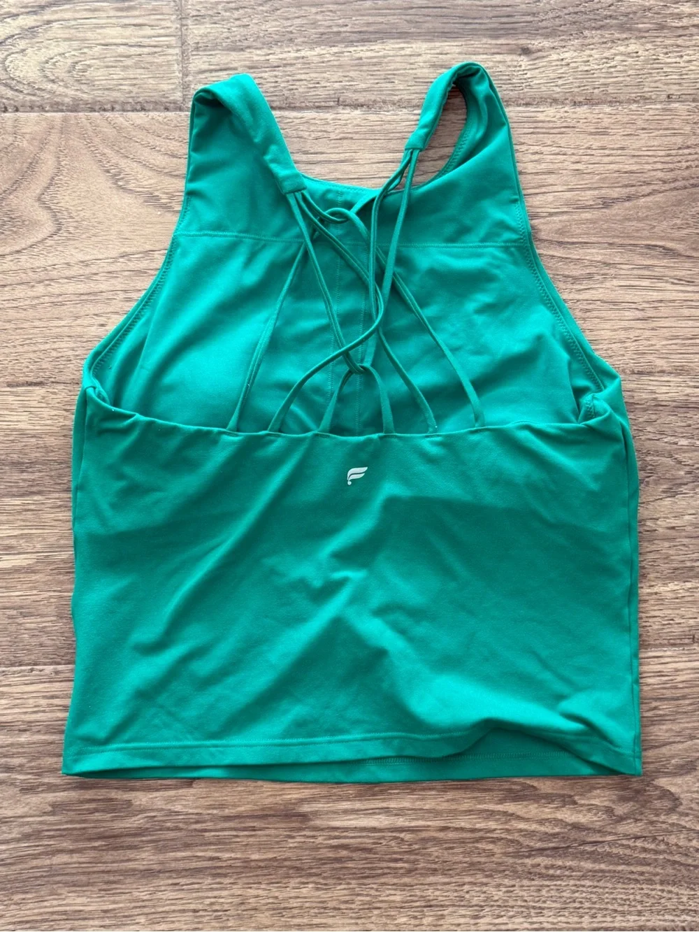 Fabletics Green Matching Set Crop Top & Skirt Set